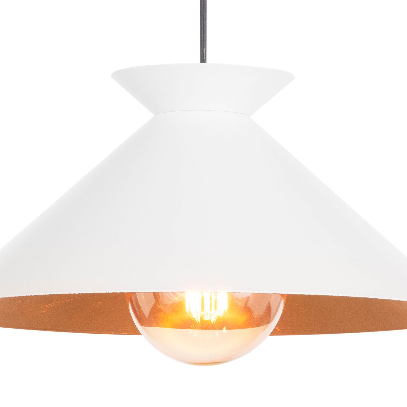 Image 3 Viggo Pendant Small (White and Gold) more views