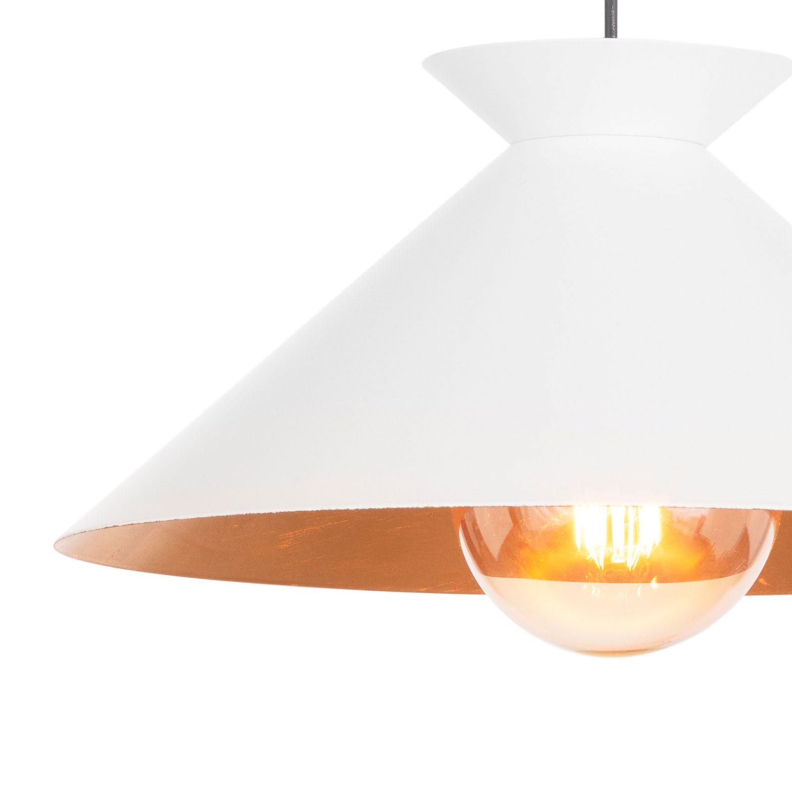 Image 4 Viggo Pendant Small (White and Gold) more views