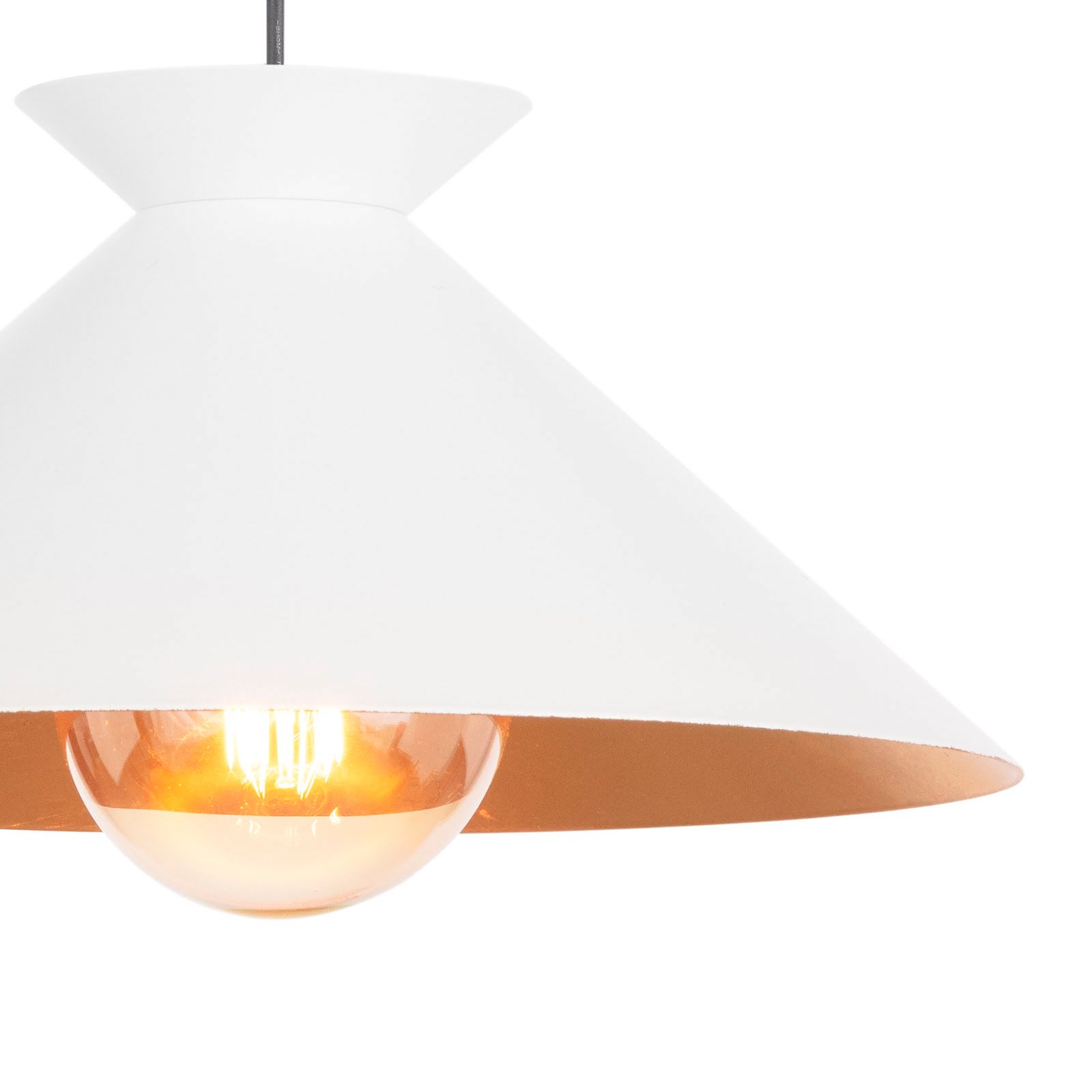 Image 5 Viggo Pendant Small (White and Gold) more views