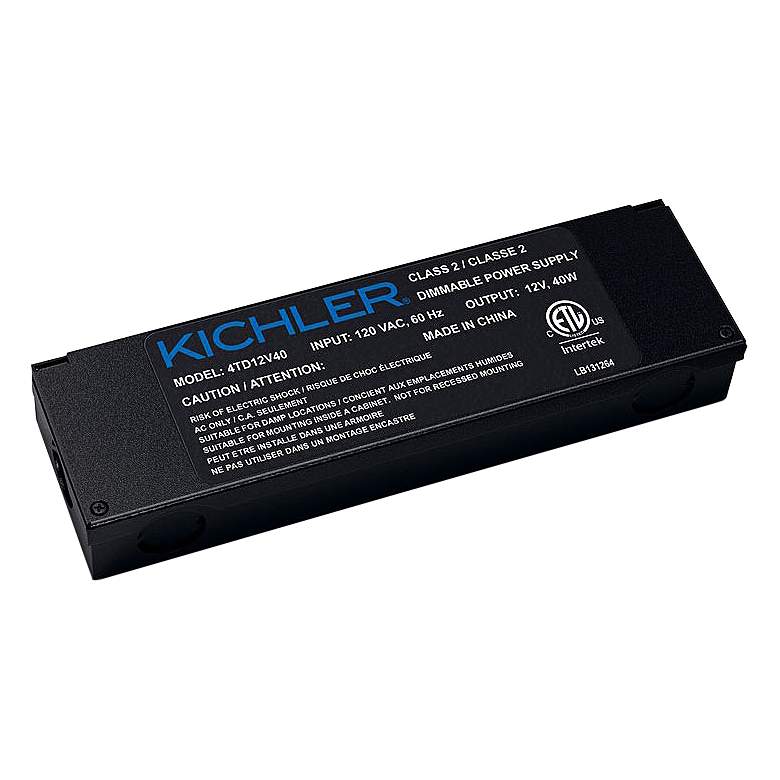 Image 1 Vigor 8.75"W Black LED Dimmable Cabinet Light Power Supply