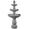 Villa 62" High Traditional Outdoor Fountain with Lights