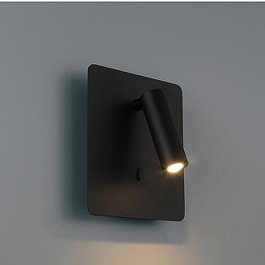 Villa 7 1/2" High Matte Black LED Wall Sconce
