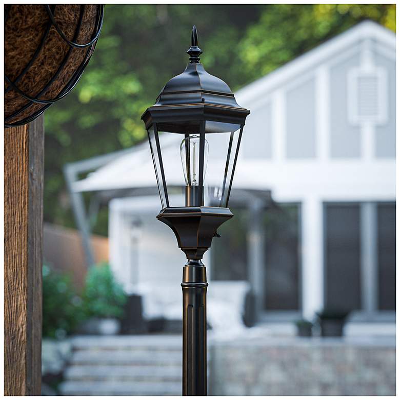 Image 2 Villa 75.5" High 2-Light Oil Rubbed Bronze Post Light more views