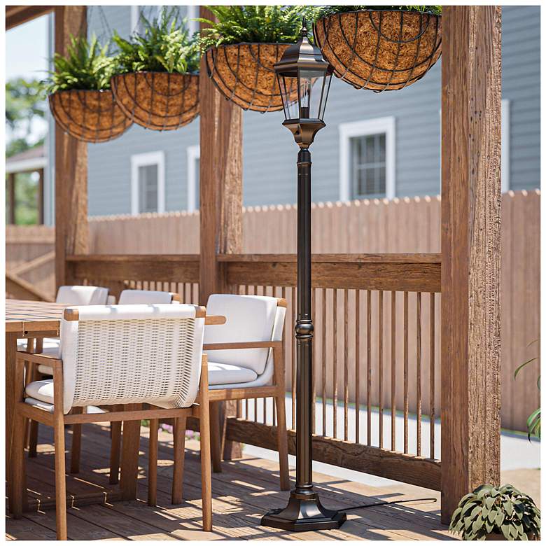 Image 5 Villa 75.5" High 2-Light Oil Rubbed Bronze Post Light more views