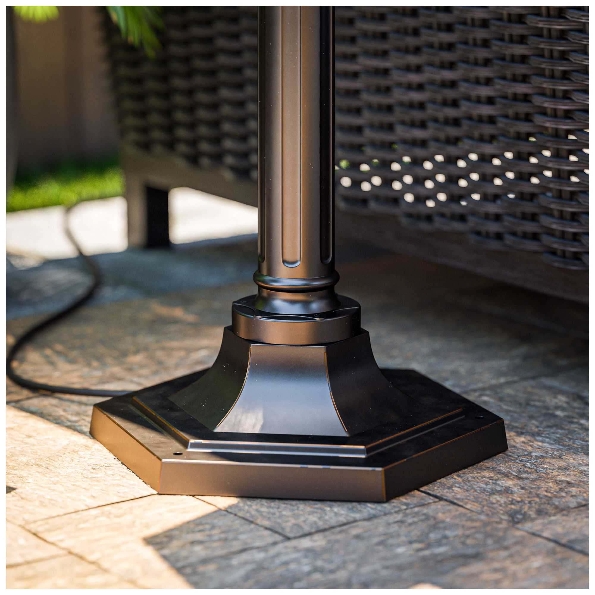 Villa 75.5" High 2-Light Oil Rubbed Bronze Post Light