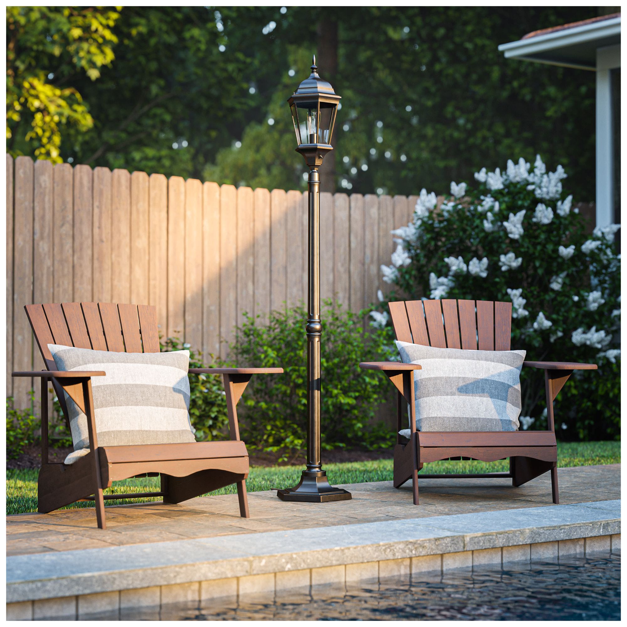 Image 4 Villa 75.5" High 2-Light Oil Rubbed Bronze Post Light more views