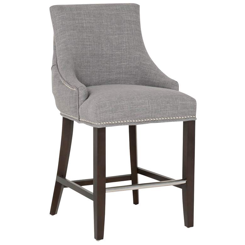 Image 1 Villa Avenue 26 inch Smoke Gray Counter Stool