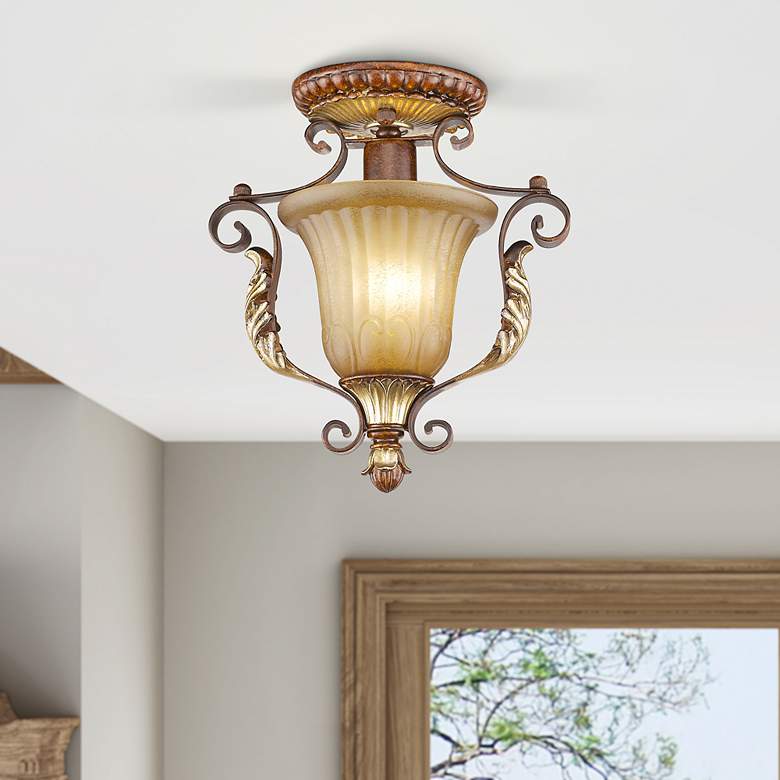 Image 1 Villa Verona 1 Light Verona Bronze Ceiling Mount
