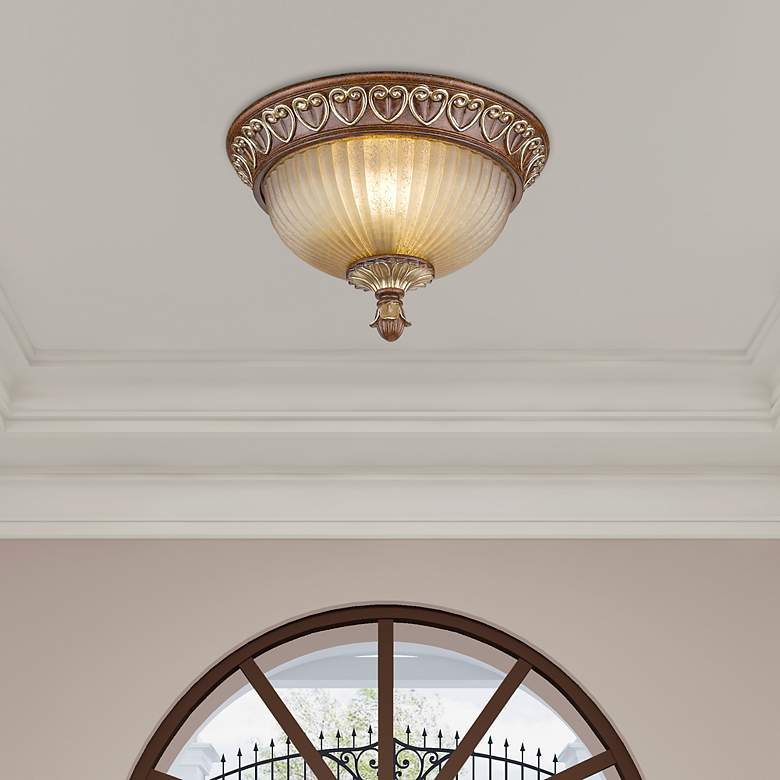 Image 1 Villa Verona 2 Light Verona Bronze Ceiling Mount