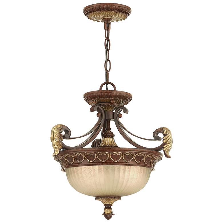 Image 1 Villa Verona 2 Light Verona Bronze Convertible Pendant