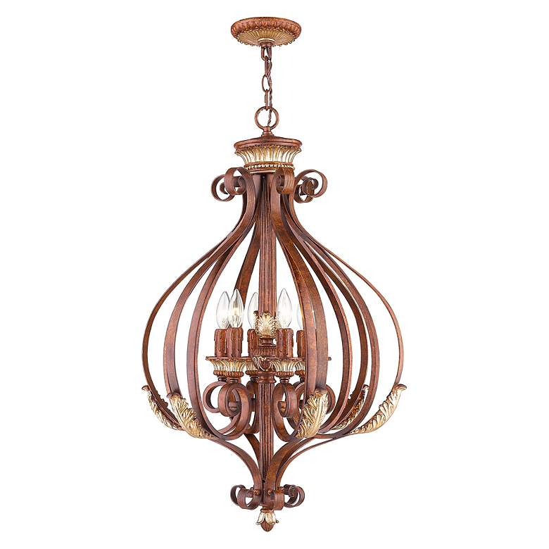 Image 3 Villa Verona 23 1/2" Wide Verona Bronze 6-Light Chandelier more views
