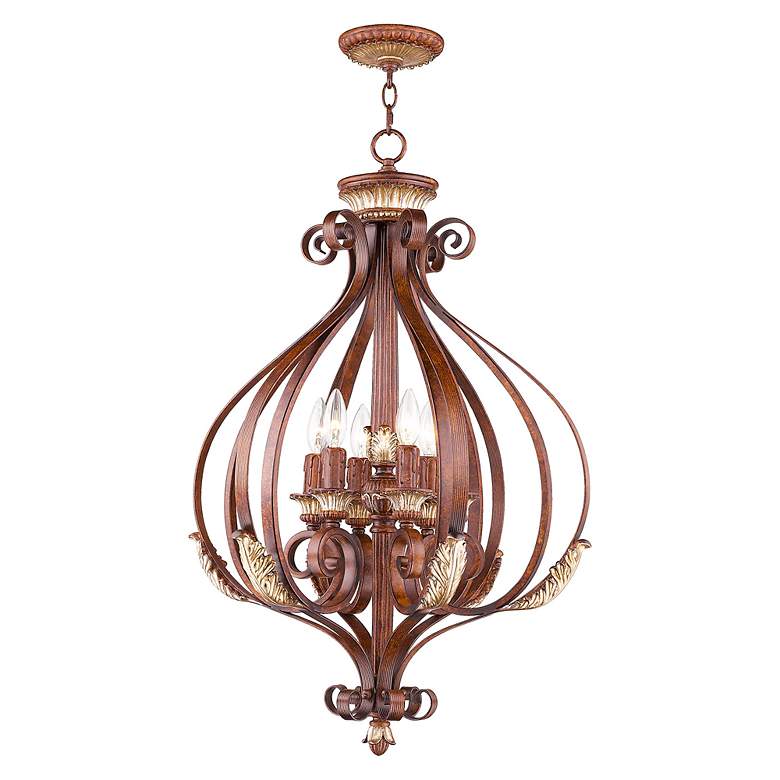 Image 5 Villa Verona 23 1/2" Wide Verona Bronze 6-Light Chandelier more views