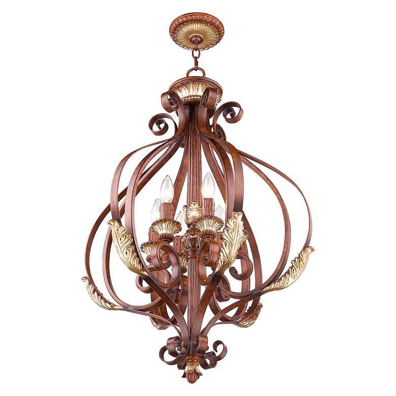 Image 7 Villa Verona 23 1/2" Wide Verona Bronze 6-Light Chandelier more views