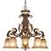 Villa Verona 27" Wide Verona Bronze 6-Light Chandelier