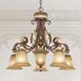 Villa Verona 27" Wide Verona Bronze 6-Light Chandelier in scene