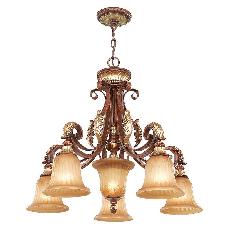 Image 7 Villa Verona 27" Wide Verona Bronze 6-Light Chandelier more views
