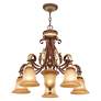 7_Villa Verona 27" Wide Verona Bronze 6-Light Chandelier more views