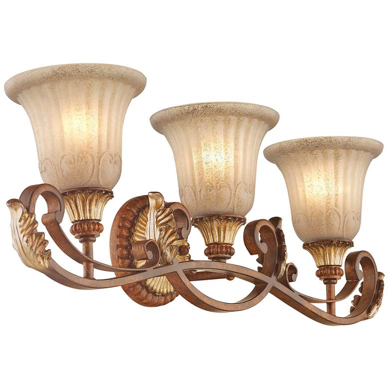 Image 4 Villa Verona 30 inch Wide Bronze 3-Light Bath Light more views