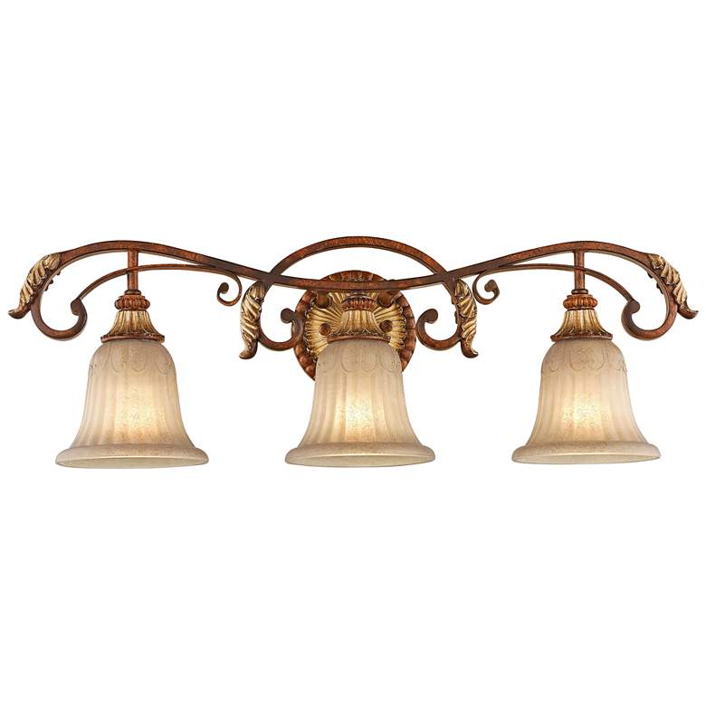 Image 5 Villa Verona 30" Wide Bronze 3-Light Bath Light more views