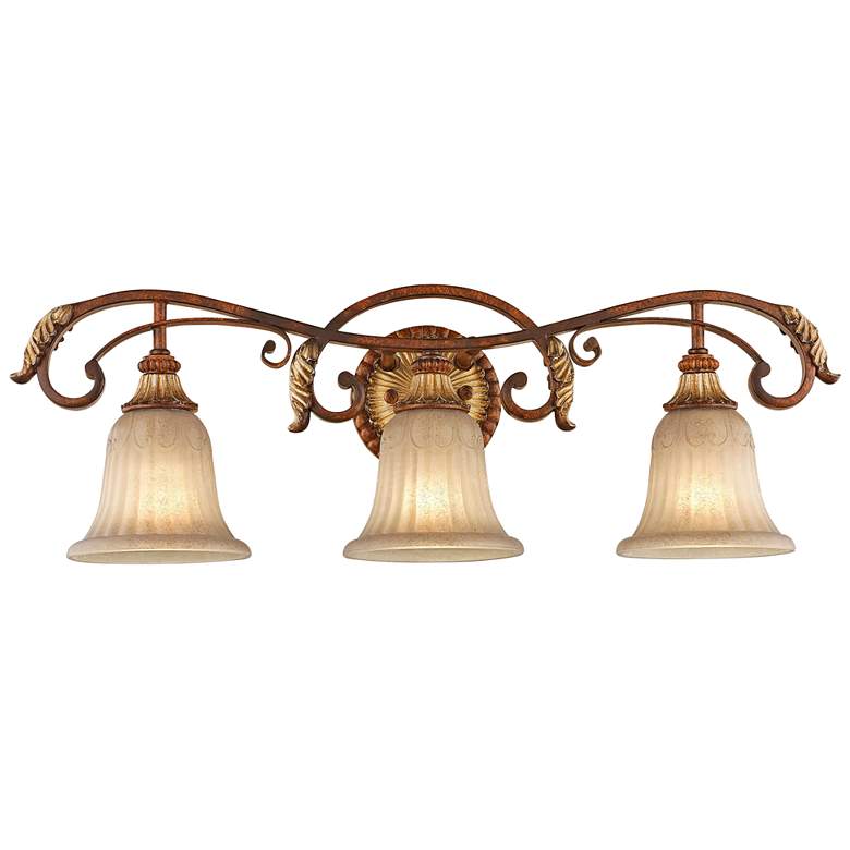 Image 5 Villa Verona 30 inch Wide Bronze 3-Light Bath Light more views