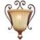 Villa Verona 9 1/2" High Verona Bronze Art Glass Wall Sconce