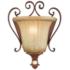 Villa Verona 9 1/2" High Verona Bronze Art Glass Wall Sconce