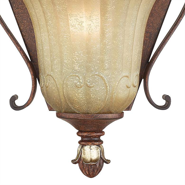 Image 4 Villa Verona 9 1/2" High Verona Bronze Art Glass Wall Sconce more views