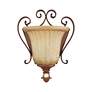 5_Villa Verona 9 1/2" High Verona Bronze Art Glass Wall Sconce more views