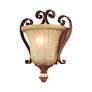 6_Villa Verona 9 1/2" High Verona Bronze Art Glass Wall Sconce more views