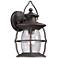 Village Lantern 13" High 1-Light Outdoor Sconce - Weathered Charcoal