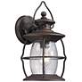 Village Lantern 13" High 1-Light Outdoor Sconce - Weathered Charcoal