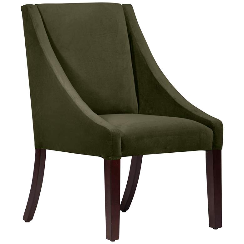 Image 1 Villager Regal Moss Fabric Swoop Dining Chair