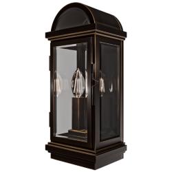 Villenova 16"H x 6.75"W 2-Light Outdoor Wall Light in Oil Rubbed Bronze