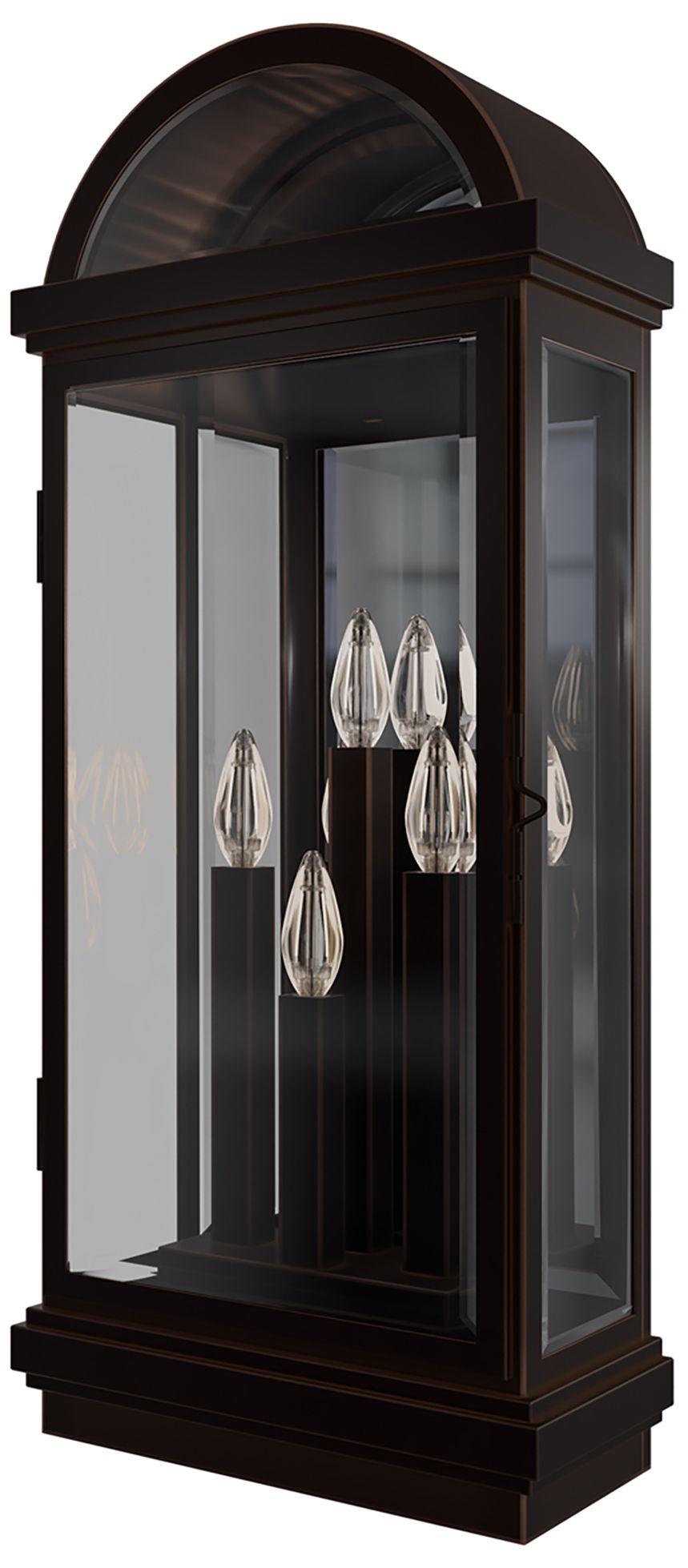 Villenova 29"H x 12"W 4-Light Outdoor Wall Light in Oil Rubbed Bronze