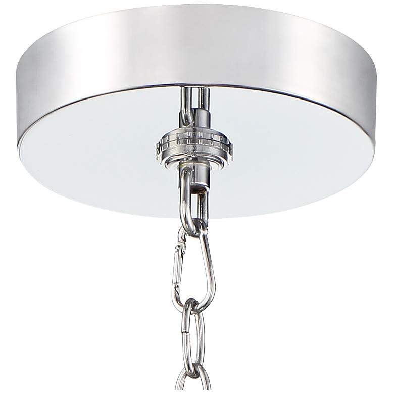 Image 7 Villette 20 1/4 inch Wide Chrome and Crystal LED Pendant Light more views