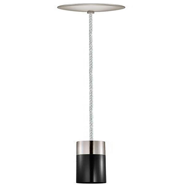Image 1 Villora 5" Wide Matte Nickel Cylinder Pendant