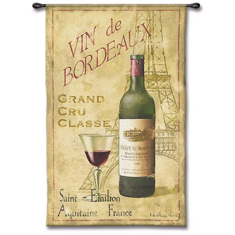 Image 1 Vin de Bordeaux 53 inch High Wall Tapestry