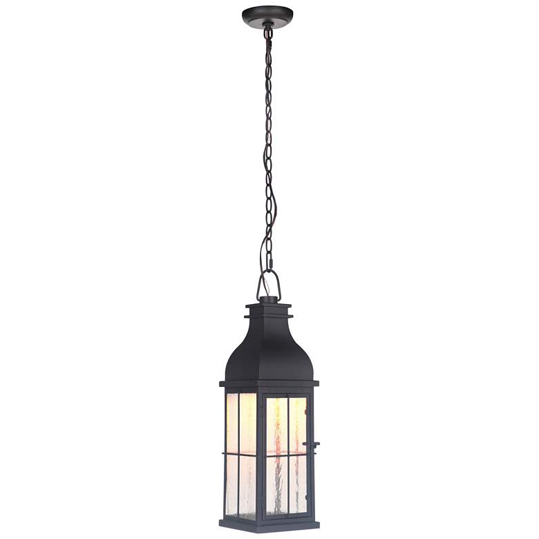 Image 1 Vincent 22 1/2 inch High Midnight LED Outdoor Hanging Light