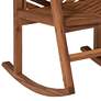 Vincent Brown Acacia Wood Chevron Outdoor Rocking Chair