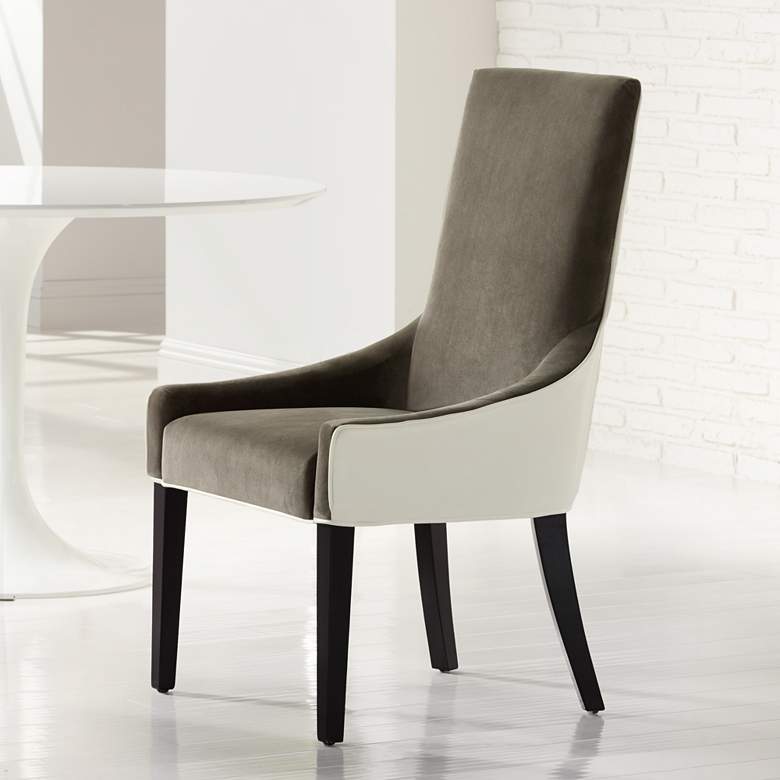 Image 1 Vincent Portsmouth Grey and Ivory Dining Chair