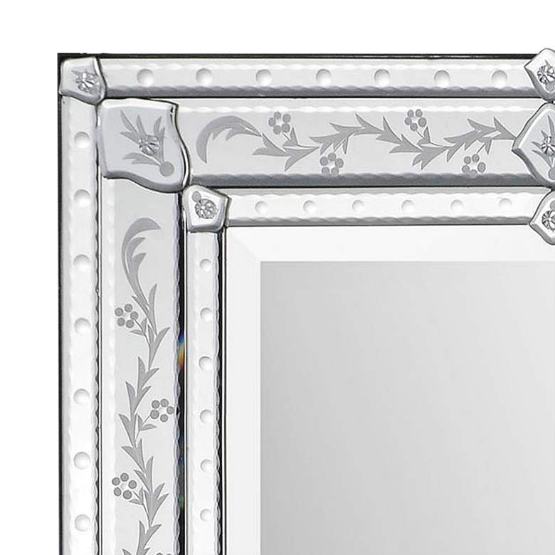 Image 3 Vincenzo Glass 24 inch x 36 inch Rectangular Wall Mirror more views