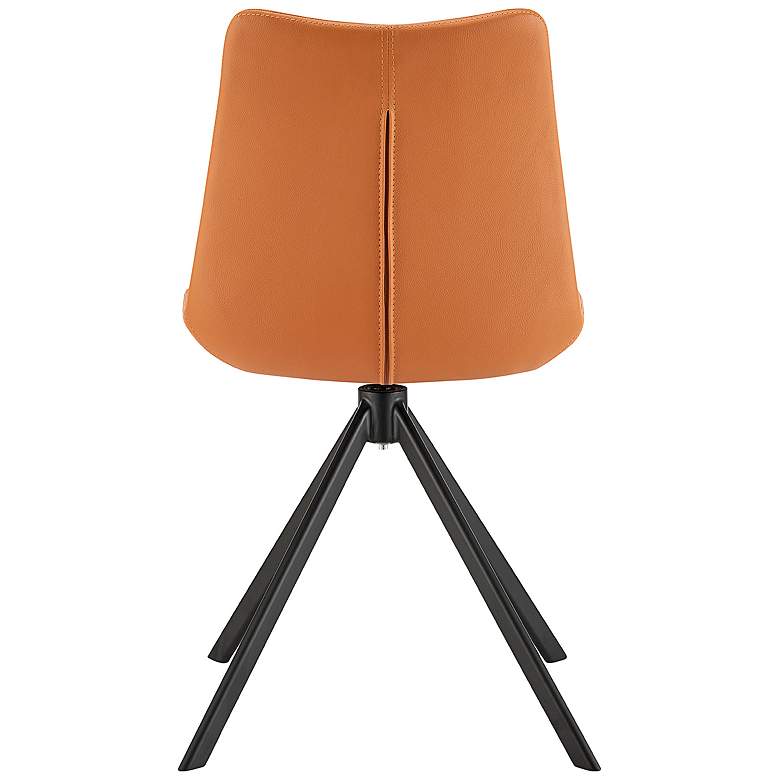 Image 6 Vind Cognac Leatherette Swivel Side Chair more views