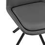 Vind Gray Leatherette Swivel Side Chair