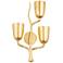 Vine 23 1/2" High Gold Leaf 3-Light Right Wall Sconce