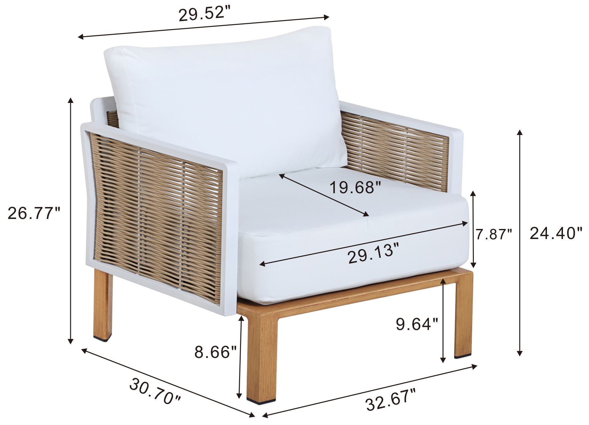 Image 4 Vine 4-Piece Conversation Set more views