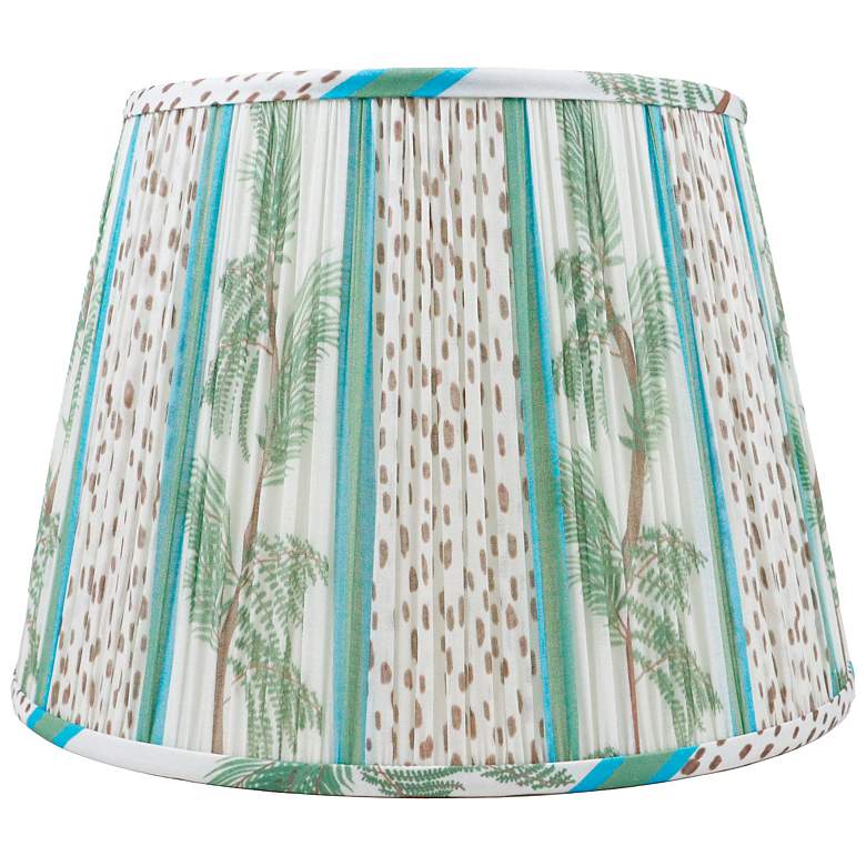 Image 1 Vine and Fern Green Brown Lamp Shade 10x14x10x10 (Spider)