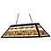 Vine and Leaf 44"W Tiffany Kitchen Island Light Chandelier