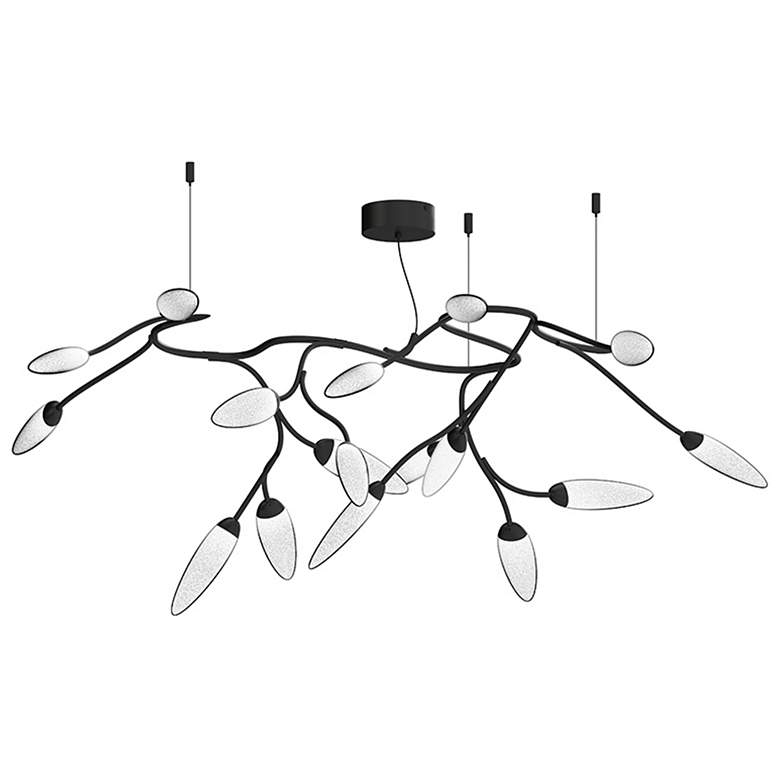 Image 1 Vines LED Semi-Flush - Satin Black