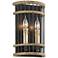 Vineyard 13" High Rusty Iron with Salvaged Wood Wall Sconce