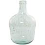 Vineyard Clear Blue-Tinted Glass 17" High Decorative Vase